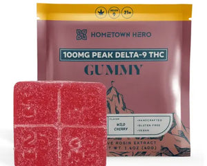 HTH 100mg D9 THC Live Rosin Gummy 